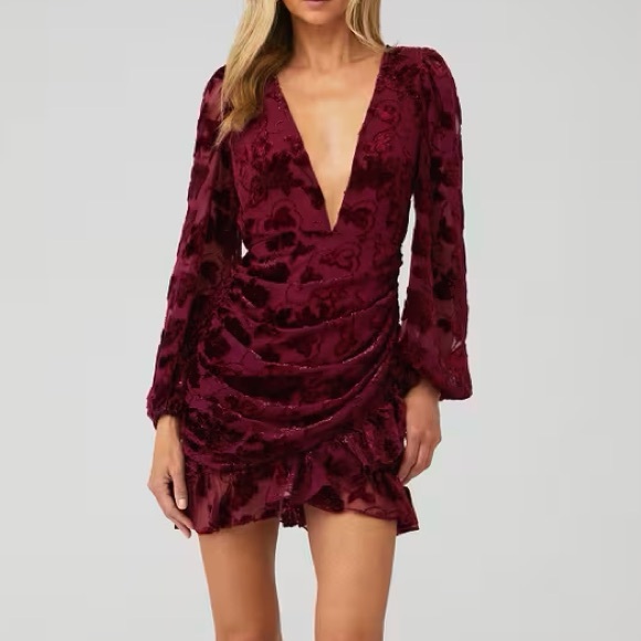 For Love And Lemons Dresses & Skirts - For Love And Lemons Red Floral Mini Dress